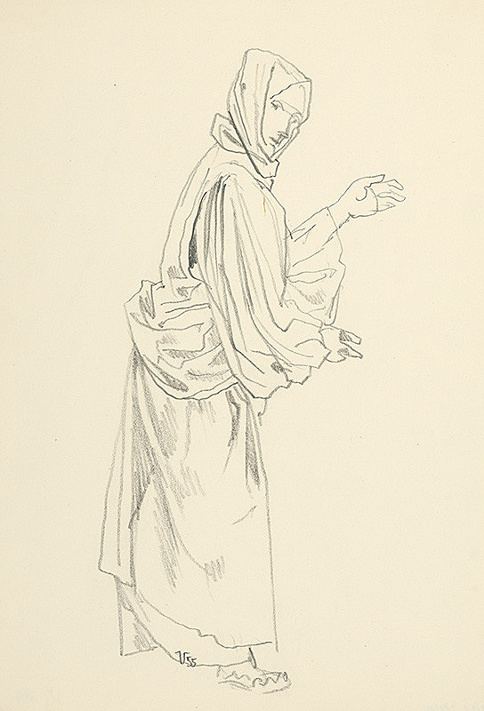 Jaroslav Vodrážka – Žena v ľudovom pracovnom odeve 