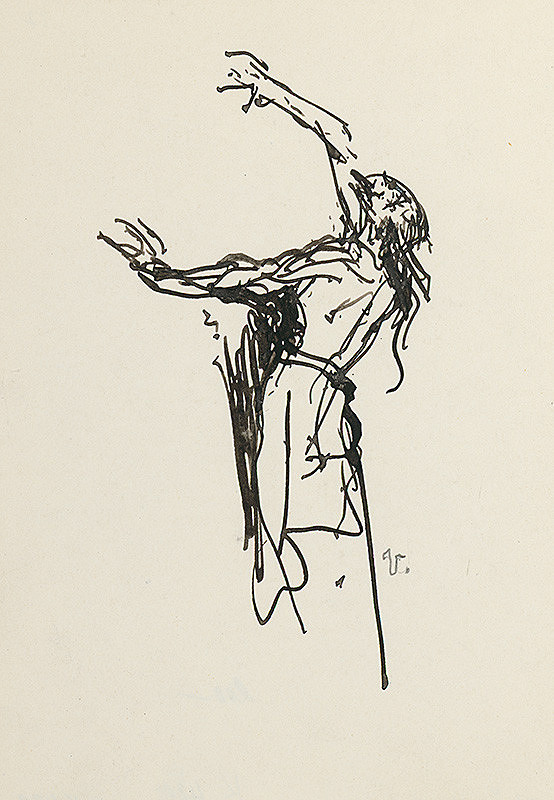 Jaroslav Vodrážka – Postava s kŕčovitým gestom rúk 