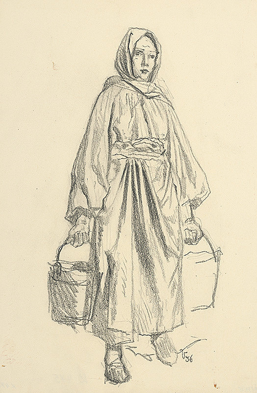 Jaroslav Vodrážka – Žena s vedrami 