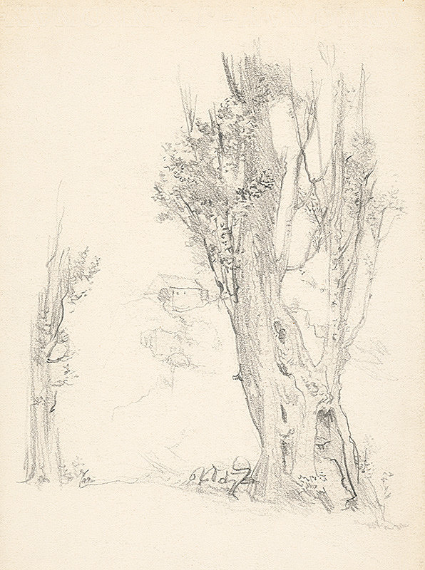 Jaroslav Vodrážka – Krajina s bútľavým stromom 