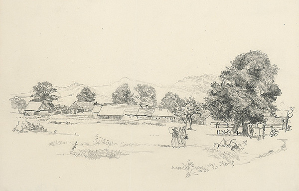 Jaroslav Vodrážka – Krajina s postavami 