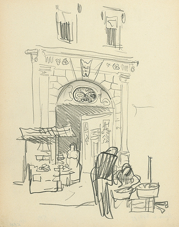 Jaroslav Vodrážka – Portál v uličke pri chráme sv. Jakuba v Prahe 