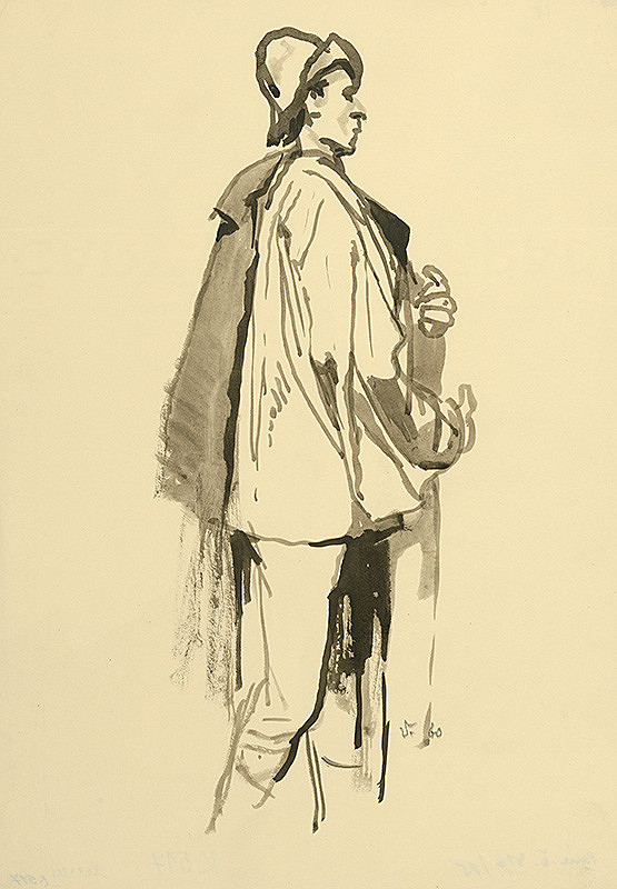 Jaroslav Vodrážka – Mužská postava v ľudovom odeve 