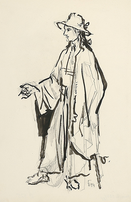 Jaroslav Vodrážka – Muž v halene a klobúku 