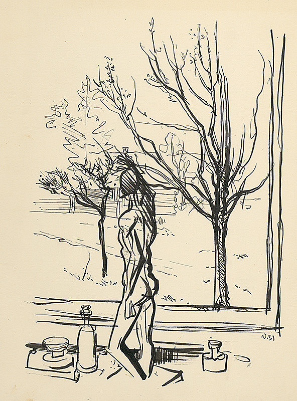 Jaroslav Vodrážka – Pohľad z okna do záhrady 