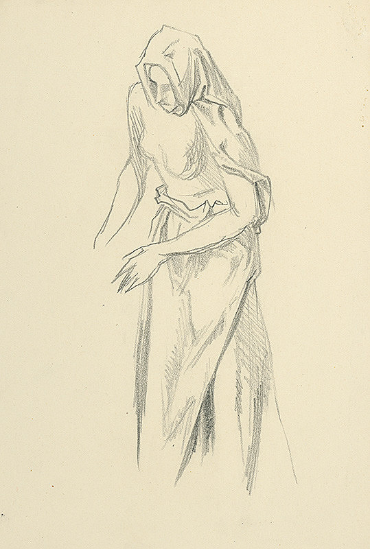 Jaroslav Vodrážka – Zohnutá žena v rúške 