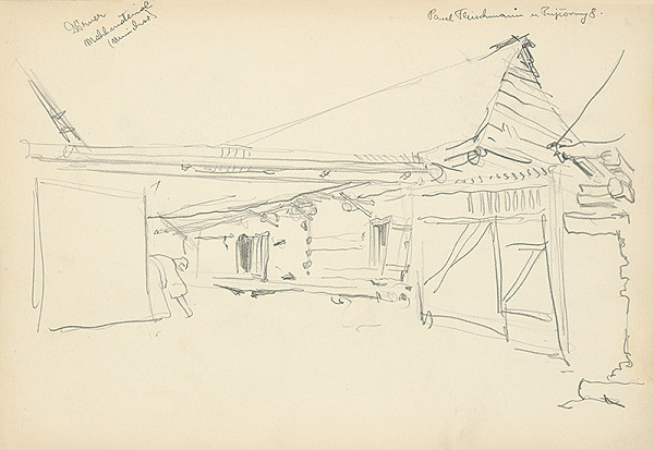 Jaroslav Vodrážka – Pohľad na hospodársku stavbu 