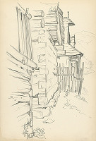 Jaroslav Vodrážka – Pouličná zástavba hospodárskych objektov a domov 