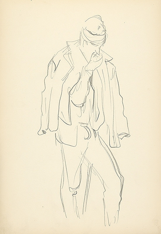 Jaroslav Vodrážka – Muž s rukou v ústach 