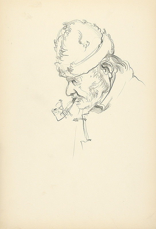 Jaroslav Vodrážka – Portrét muža s faikou