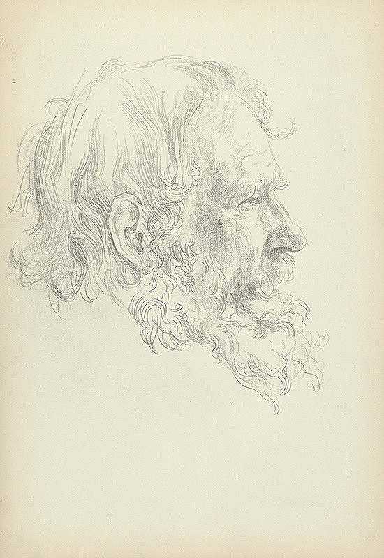 Jaroslav Vodrážka – Portrét muža z profilu 