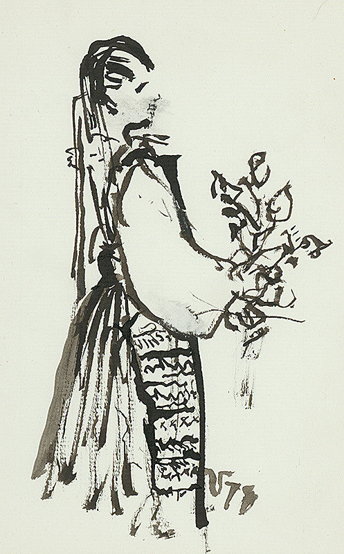 Jaroslav Vodrážka – Dievča v kroji 