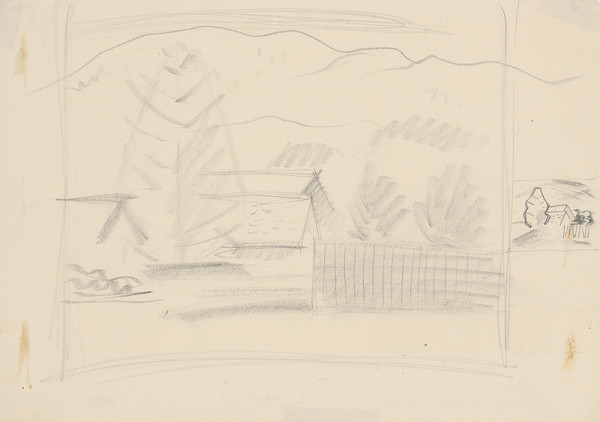 Mikuláš Galanda – Stodoly v Dolnej Štubni 