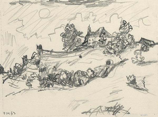 Viliam Chmel – Krajina z turčianskeho náčrtníka IV. 