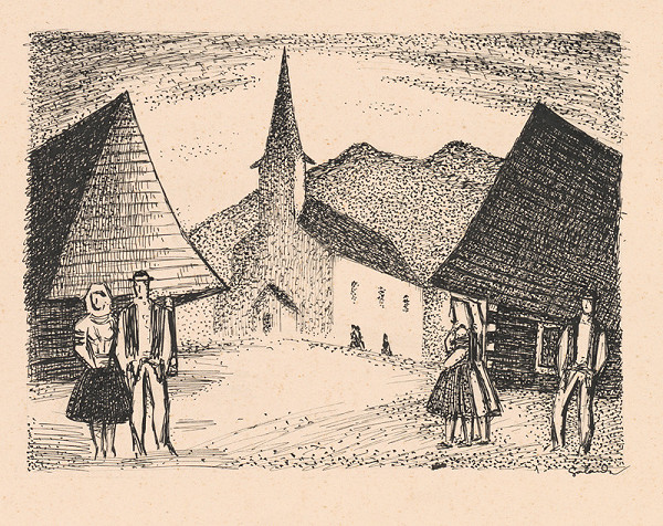 Mikuláš Galanda – Kostol v Ždiari 