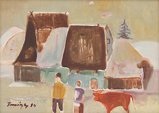 František Tanóczky – Sýpky v zime 