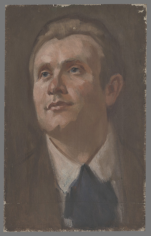 Milan Thomka Mitrovský – Portrét muža dívajúceho sa dohora 