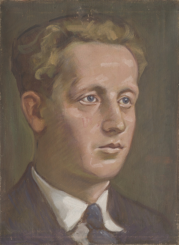 Milan Thomka Mitrovský – Portrét modrookého muža 