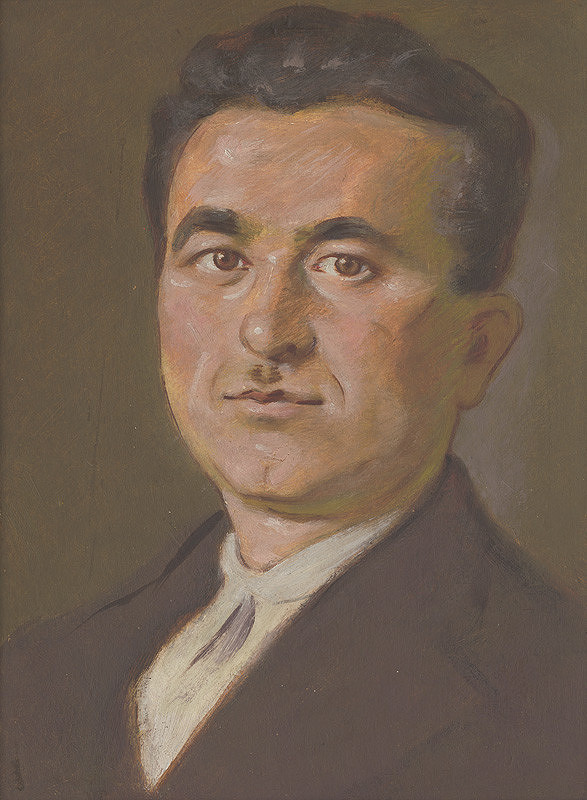 Milan Thomka Mitrovský – Portrét muža s fúzikmi 