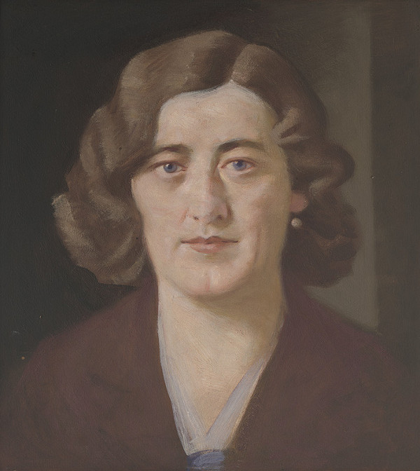 Milan Thomka Mitrovský – Portrét ženy s modými očami 