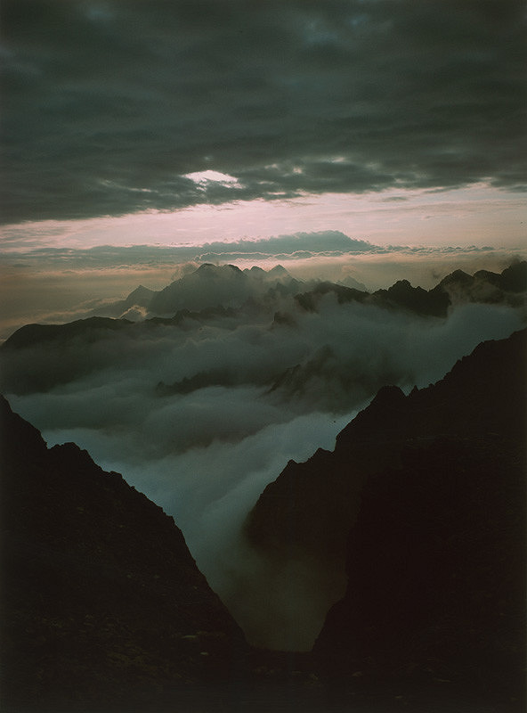 Štefan Hamza – Východ slnka v sedle Váhy 