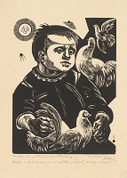 Július Szabó – Dieťa a holubice 