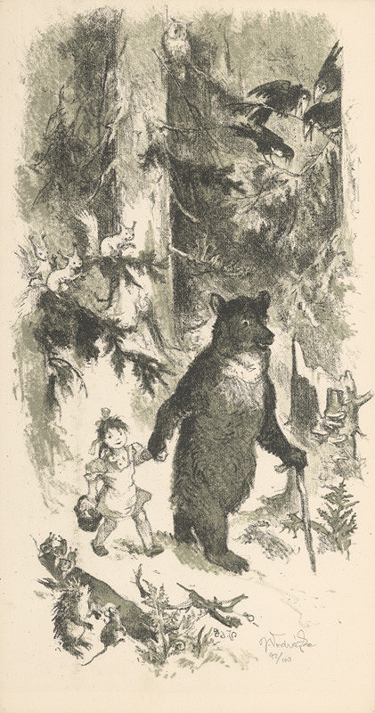 Jaroslav Vodrážka – Medveď s dievčatkom
