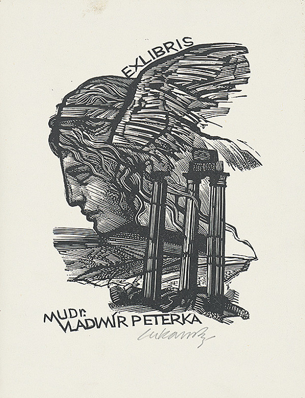 Jaroslav Lukavský – Ex libris MUDr. Vladimíra Peterku