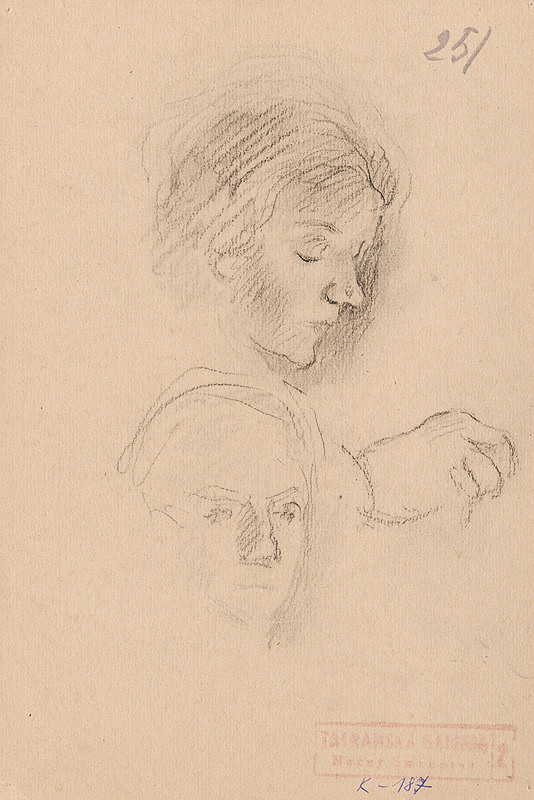Andor Borúth – Dve ženské hlavy a ruka