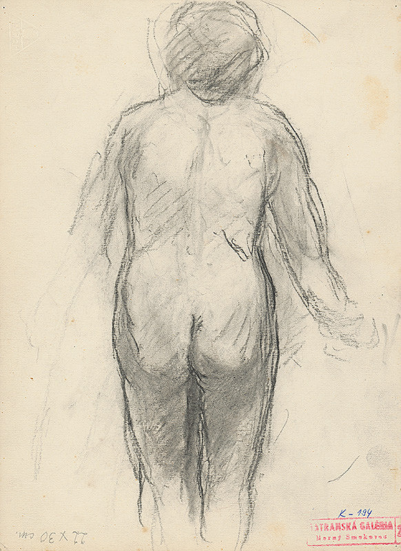 Andor Borúth – Ženský akt odzadu 