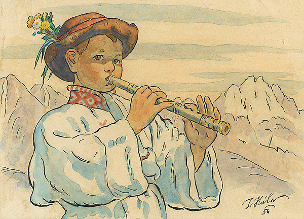 Jan Hála – Chlapec s píšťalou 