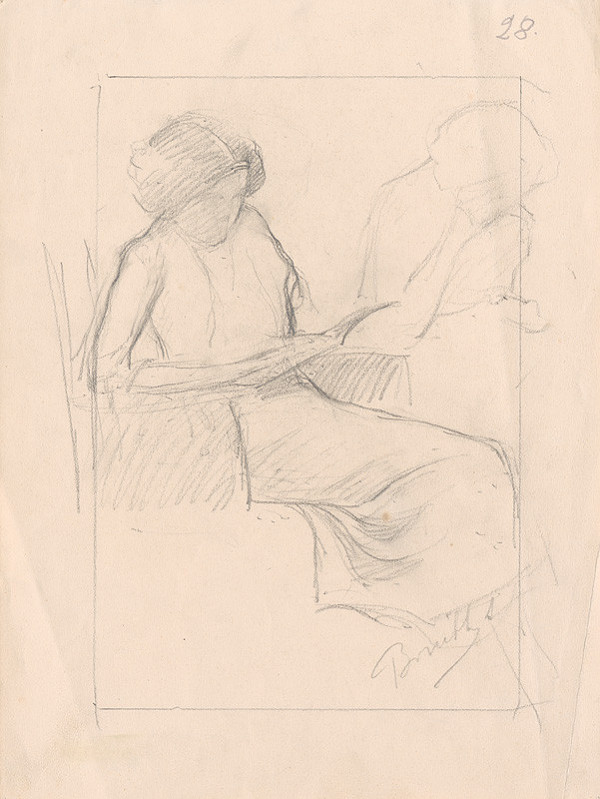 Andor Borúth – Čítajúca mladá žena 