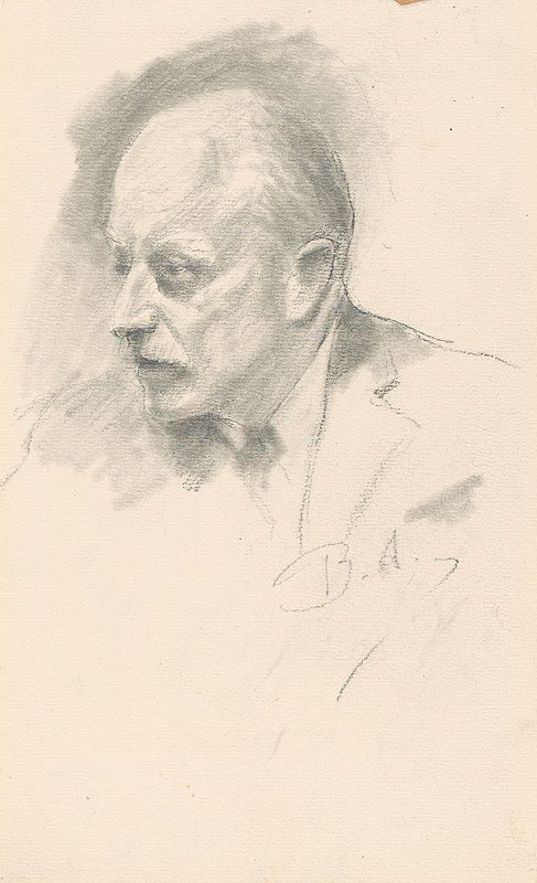 Andor Borúth – Portrét staršieho muža-A.Fuhrmann? 