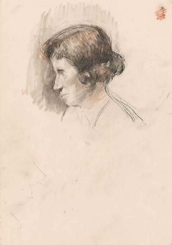 Andor Borúth – Hlava ženy z profilu 