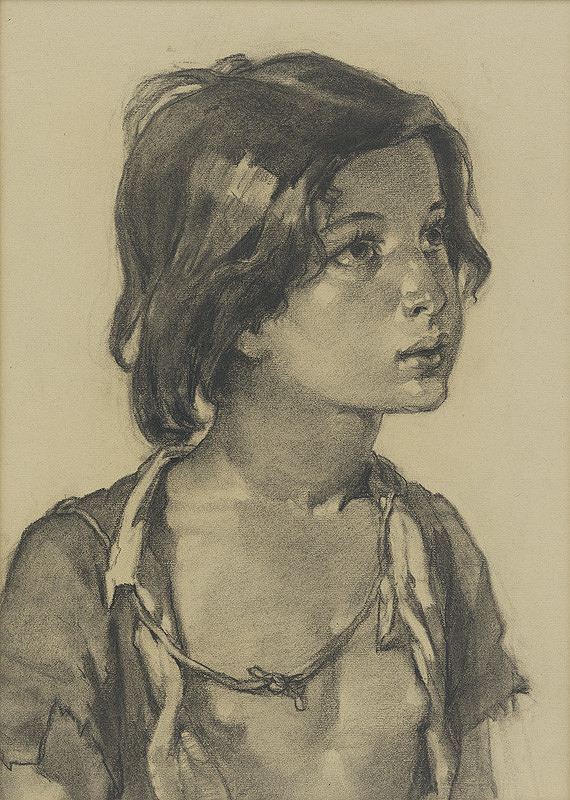 Viktor Kiss – Portrét cigánskeho dievčaťa