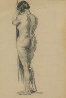 Viktor Kiss – Stojaci ženský akt odzadu 