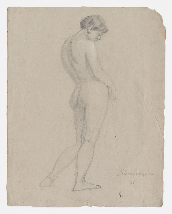 Ferdinand Katona – Stojaci ženský akt odzadu 