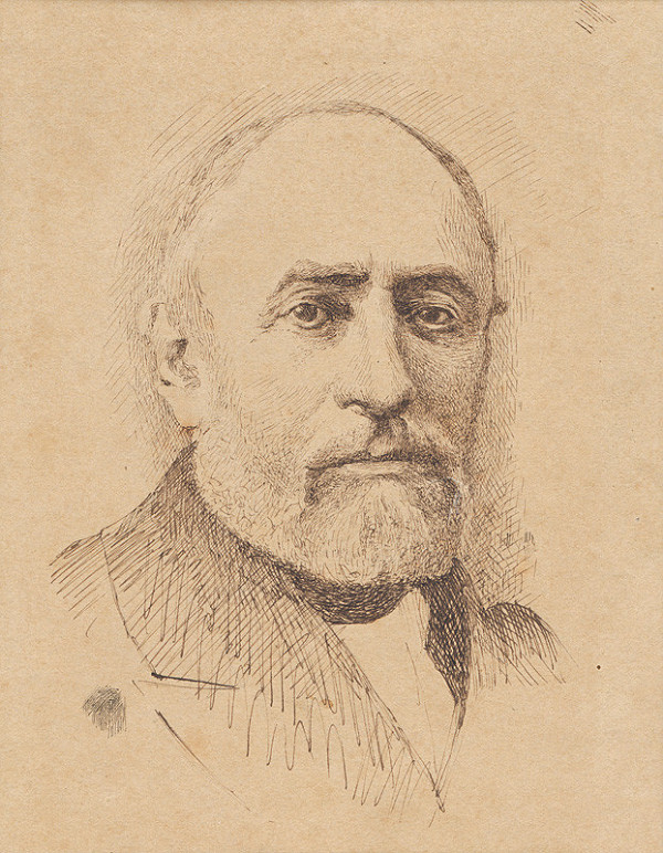 Ferdinand Katona – Portrét staršieho muža s bradou