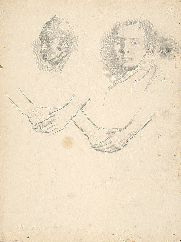 Ferdinand Katona – Náčrty hláv a rúk 