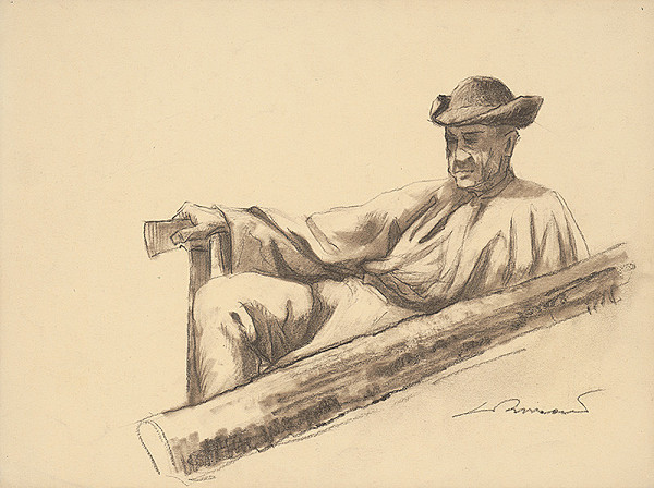 Ľudovít Križan – Ležiaci muž so sekerou 