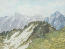 Josef Pošva – Pohľad z Lomnického štítu 