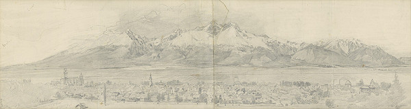 Viliam Forberger – Panoráma Tatier od Kežmarku 