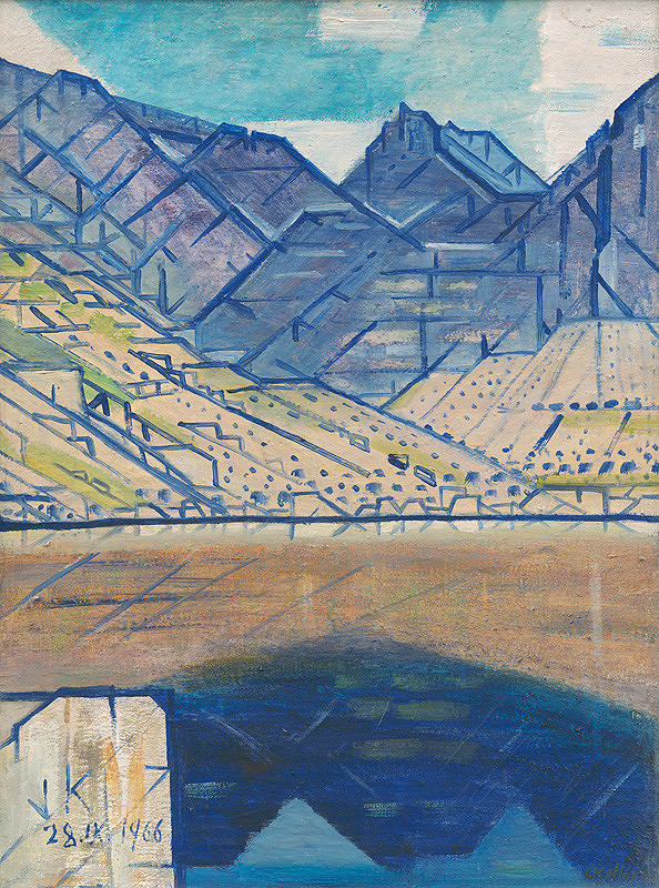 Július Koller – Jazero v horách