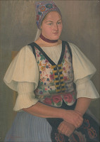 Jozef Satin – Dievča v kroji 