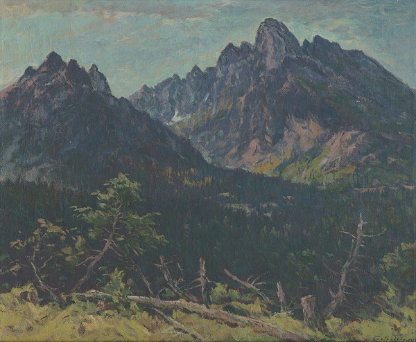 Ján Grotkovský – Tatry. Lomnický štít