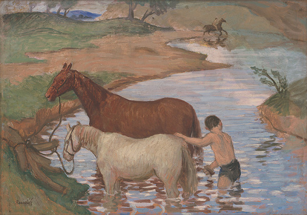 Jozef Bendík – Kúpanie koní