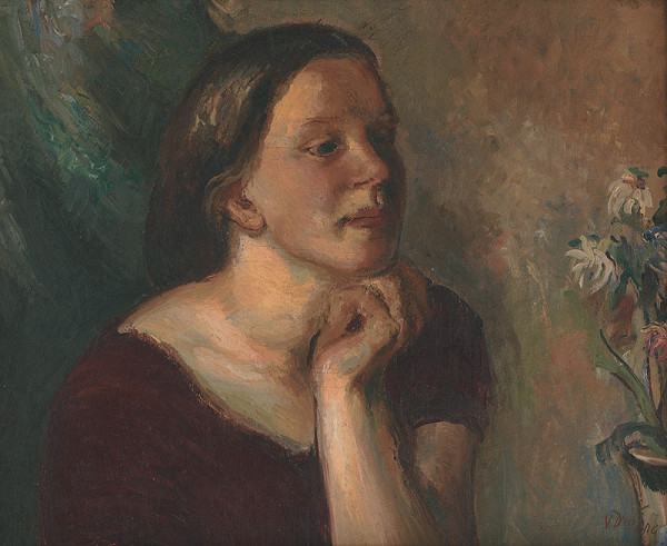 Vladimír Droppa – Dievča s kvetmi 
