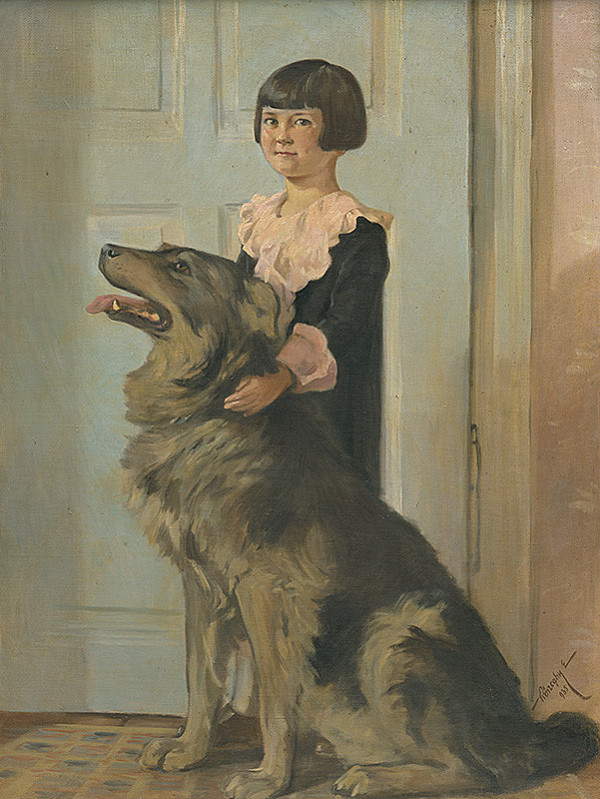 Elemér Kőszeghy-Winkler – Dievča so psom