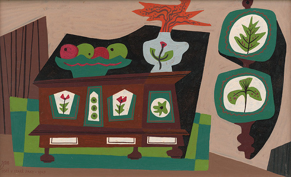 Vladimír Jandejsek – Podkrkonošské zátišie s truhlicou 