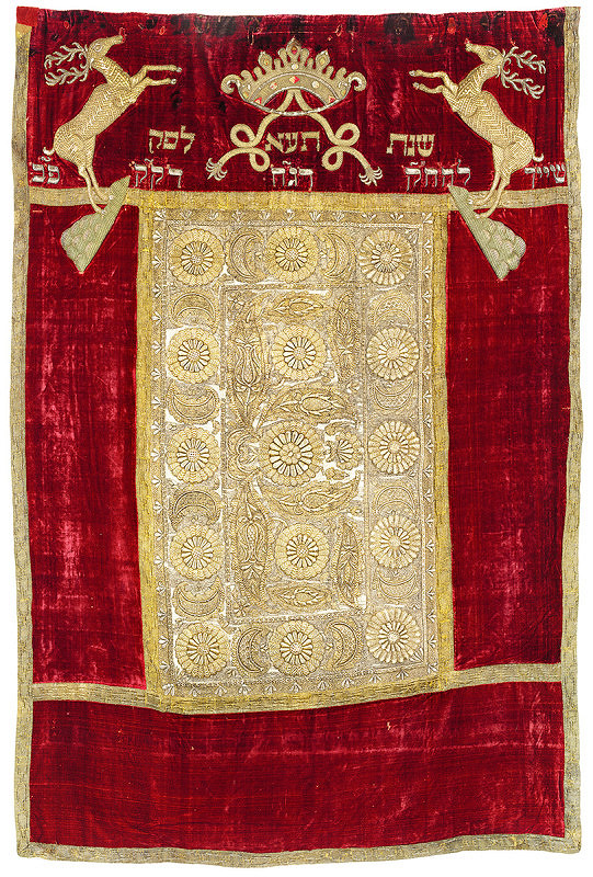 Neznámy autor – Curtain of the Pressburg Burial Society (Chevra Kadisha) 